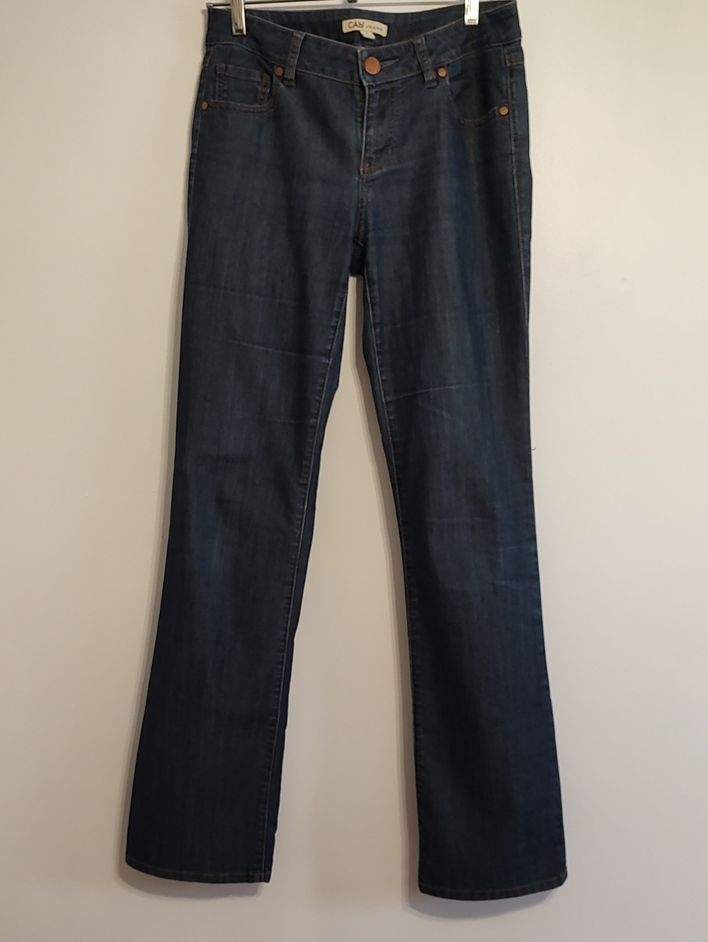 CAbi Deep Indigo Straight-Leg Jeans